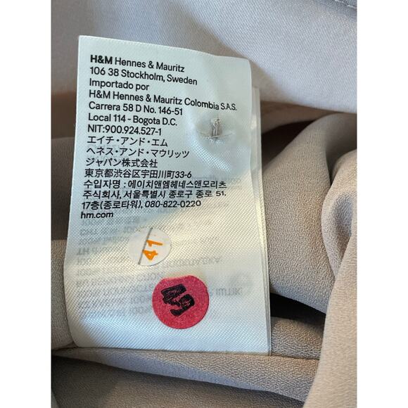 H&M taupe neutral spaghetti strap silky top L NWOT - Picture 9 of 11